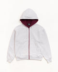 DOUBLE FACED ZIP HOODIE
