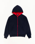 DOUBLE FACED ZIP HOODIE